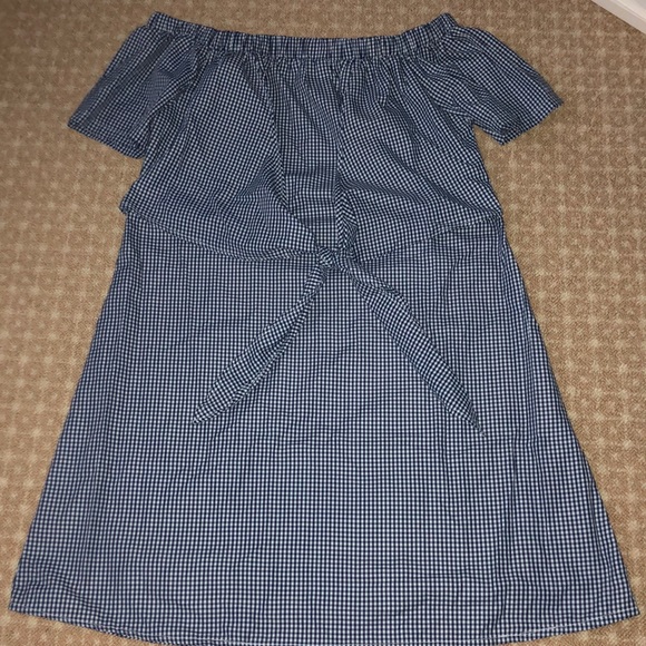 Dresses & Skirts - Off-The-Shoulder Gingham Dress